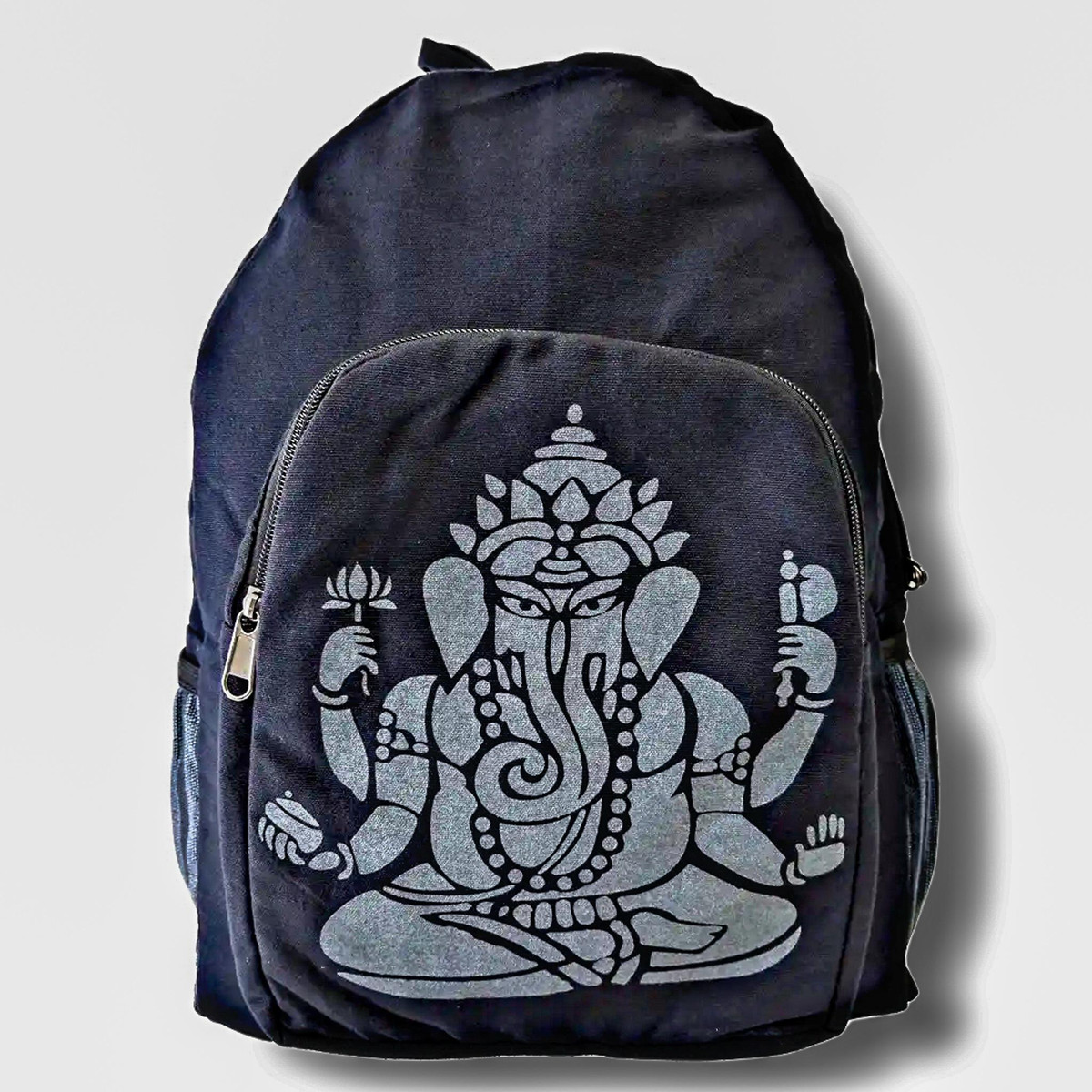 Ganesh with Lotus Flower Canvas Tote Bag – BollyDoll